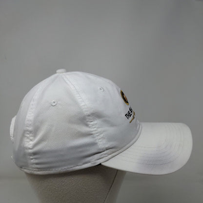 The Bear's Den At Reunion Strapback Hat White Mid Fit Embroidered Ahead