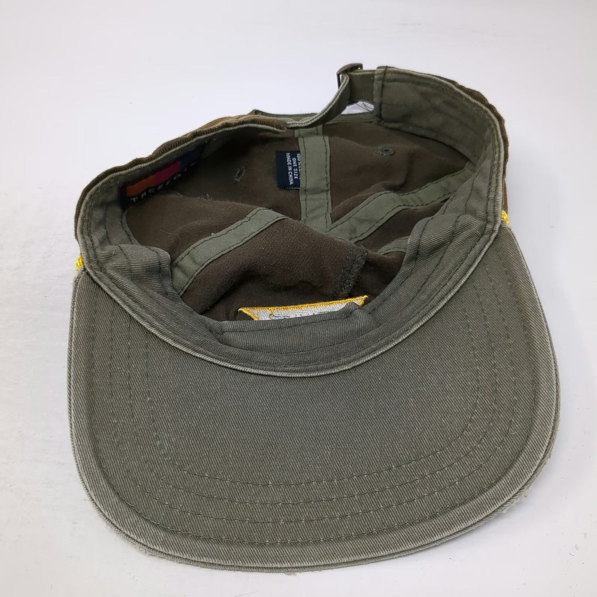 Treefort Baseball Cap Brown OSFM Corduroy Rope TMF Patch Hat Slideback Cotton