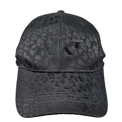 Unbranded Slideback Hat Black One Size Embroidered Animal Print 6 Panel