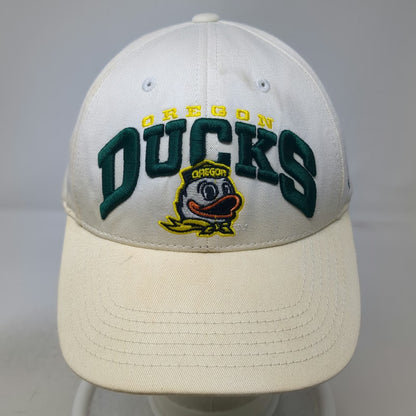 Oregon Ducks NCAA Top of the World Snapback Hat White Green Yellow One Size Logo