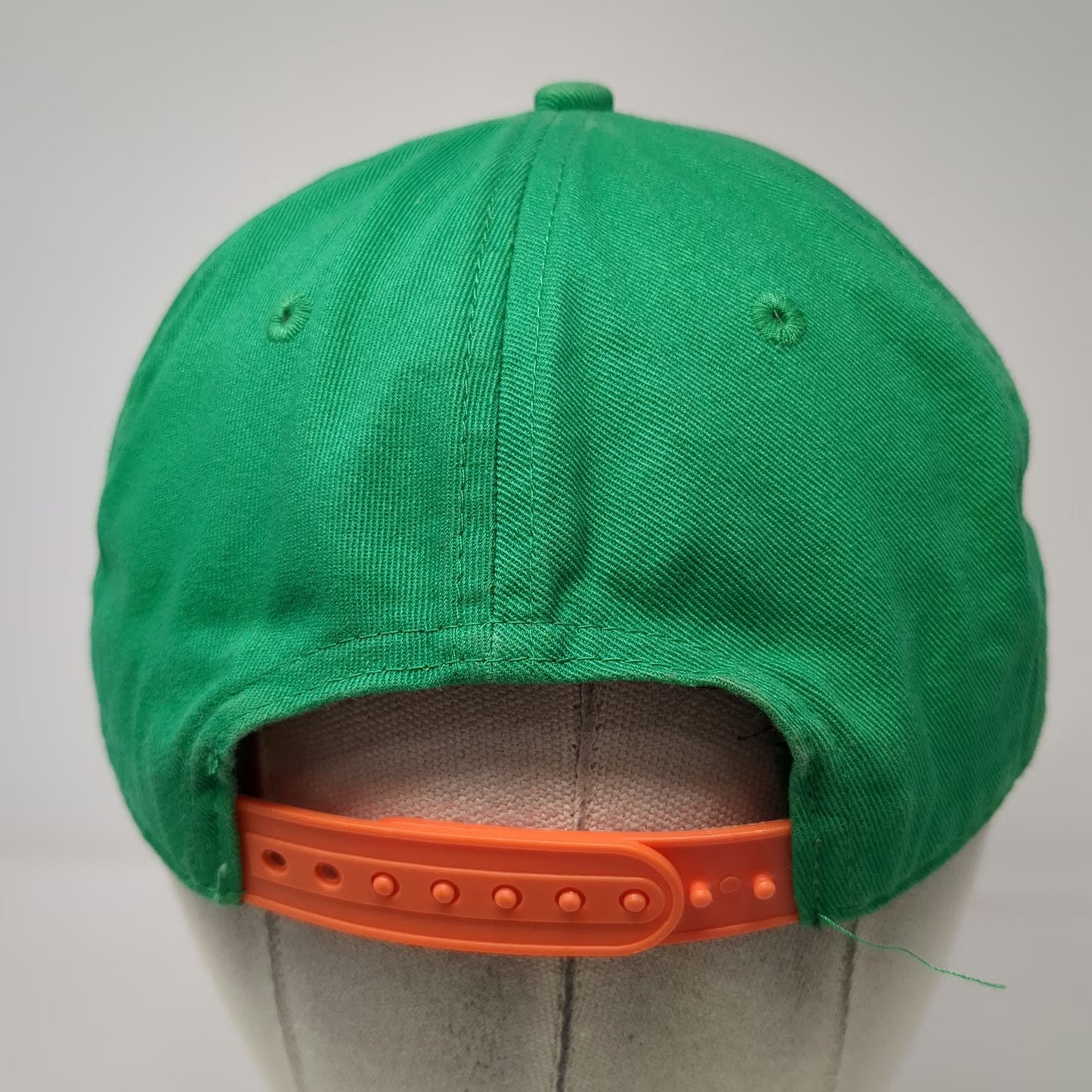 Local Brand 5 Panel Hat Green Orange One Size Florida Map Flat Brim Snapback