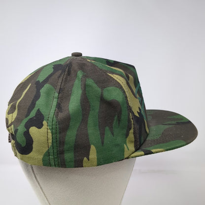 RC Trucker Green OS Ranger Camo Hat Snapback Made in USA Army Military Vintage