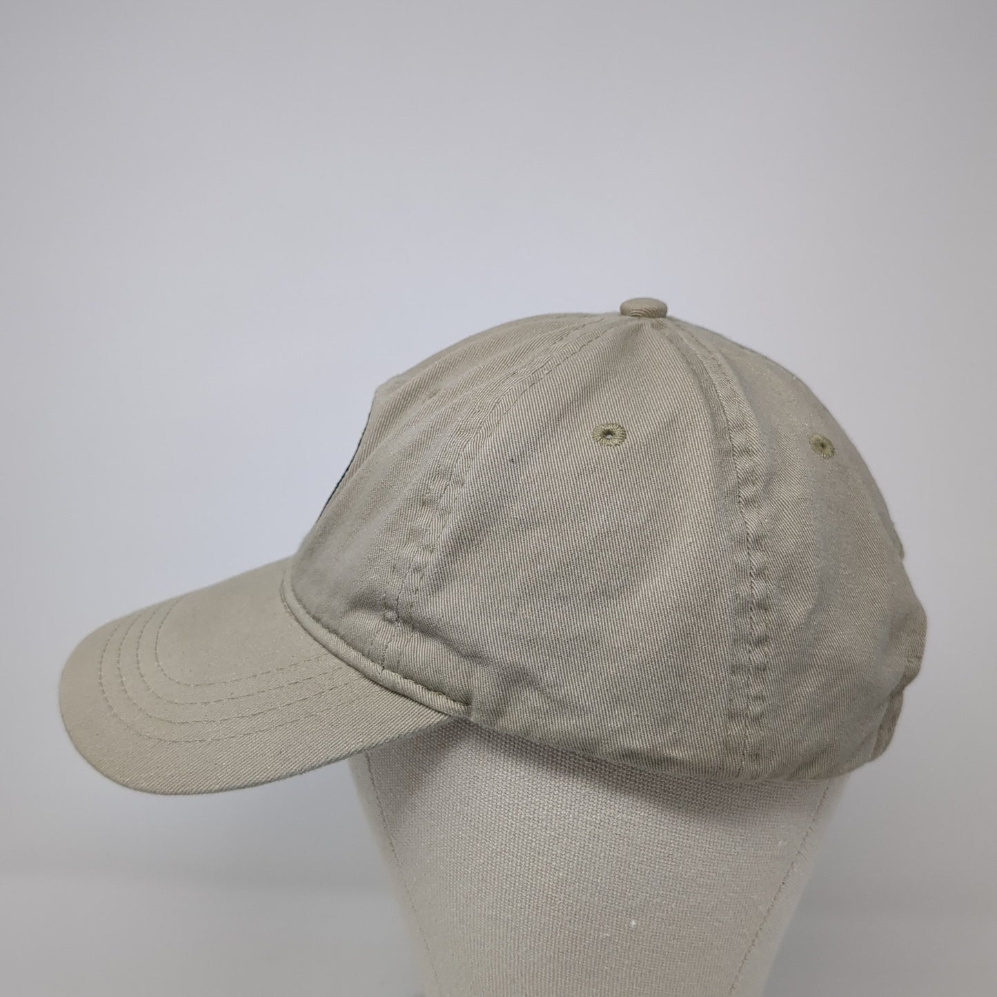 Buc-Ee's Slideback Baseball Cap Beige One Size Adjustable Embroidered 6 Panel