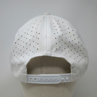 Papa Bear Trucker Hat White One Size Rope Perforated Snapback Made In USA Logo