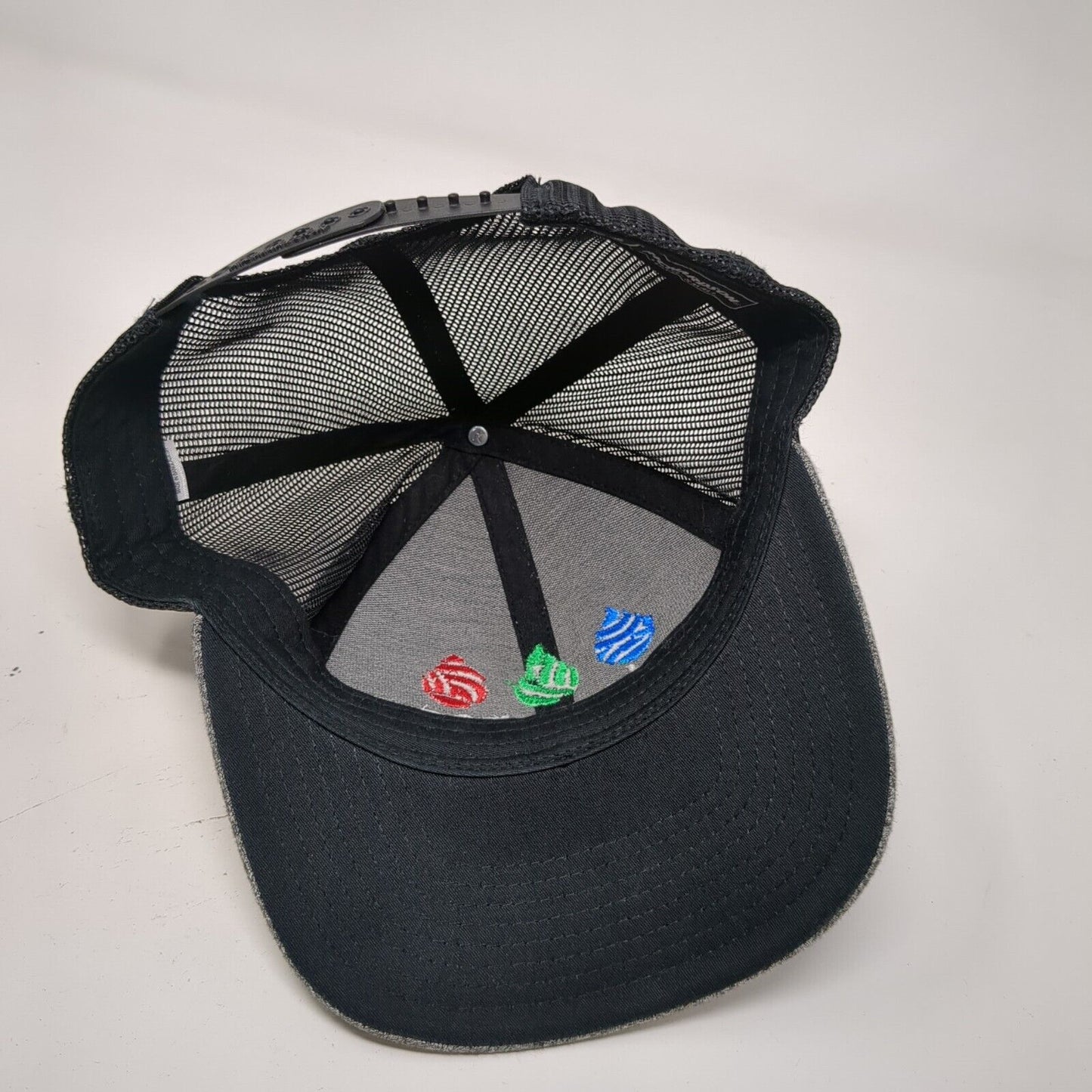 Elements Massage Snapback Trucker Hat Gray S Embroidered Mesh Back Richardson