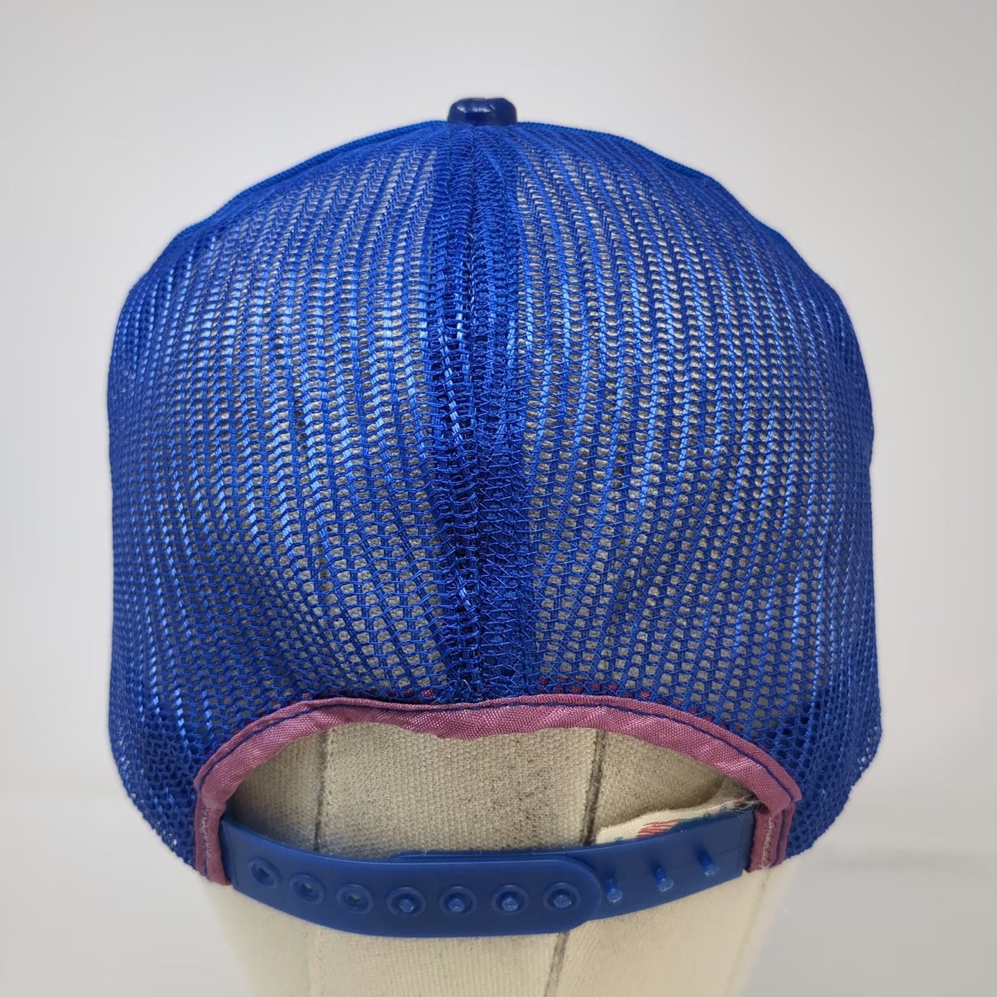 Bristol Fish Game Assoc Blue OS Trucker Hat Snapback USA Fishing Hat Vintage