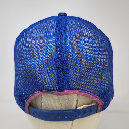 Bristol Fish Game Assoc Blue OS Trucker Hat Snapback USA Fishing Hat Vintage
