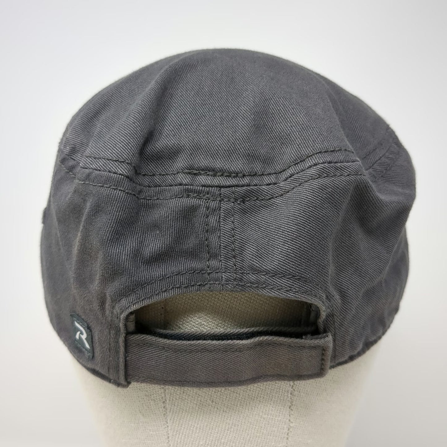 Richardson Army Cap Gray One Size ELEVATION486 Strapback Cotton Adjustable Hat