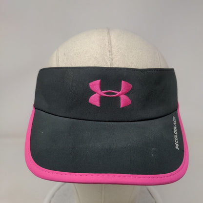 Under Armour Cold Black Women's Strapback Sun Visor Black OSFA Embroidered