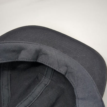 Carhartt Snapback Hat Black Made In USA Leather Patch Back Embroidery Vintage