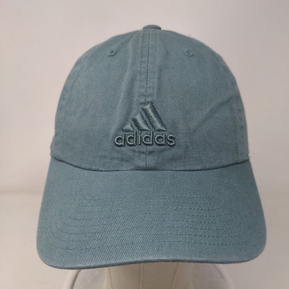 Adidas Slideback Hat Green One Size Adjustable Embroidered Climalite 6 Panel