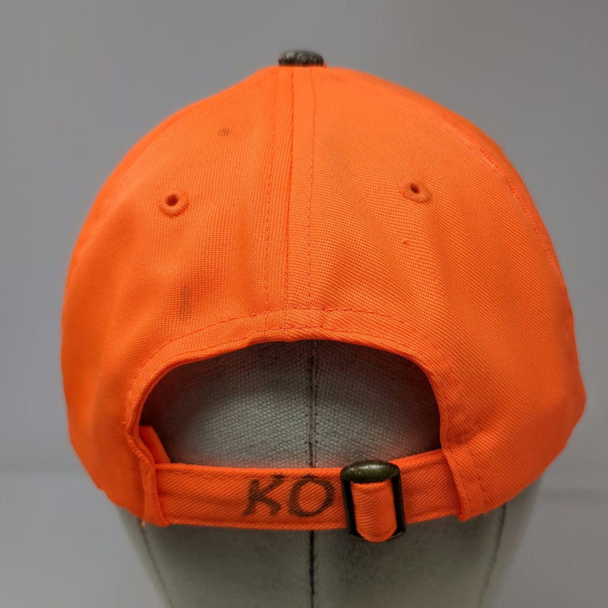 Budweiser Outdoors Baseball Cap Orange Green Brown 2006 Camo Hat Slideback Hunt
