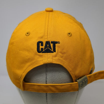 Caterpillar Yellow Baseball Cap One Size Embroidered Logo Cotton Slideback Hat