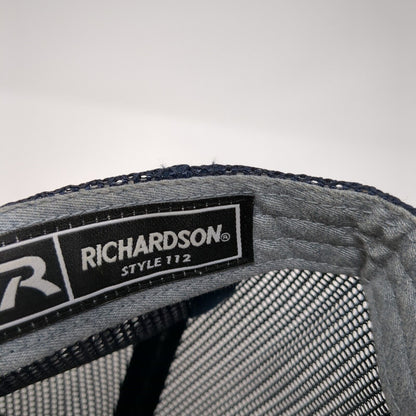 ST Snapback Mesh Back Trucker Hat Gray One Size Embroidered Richardson