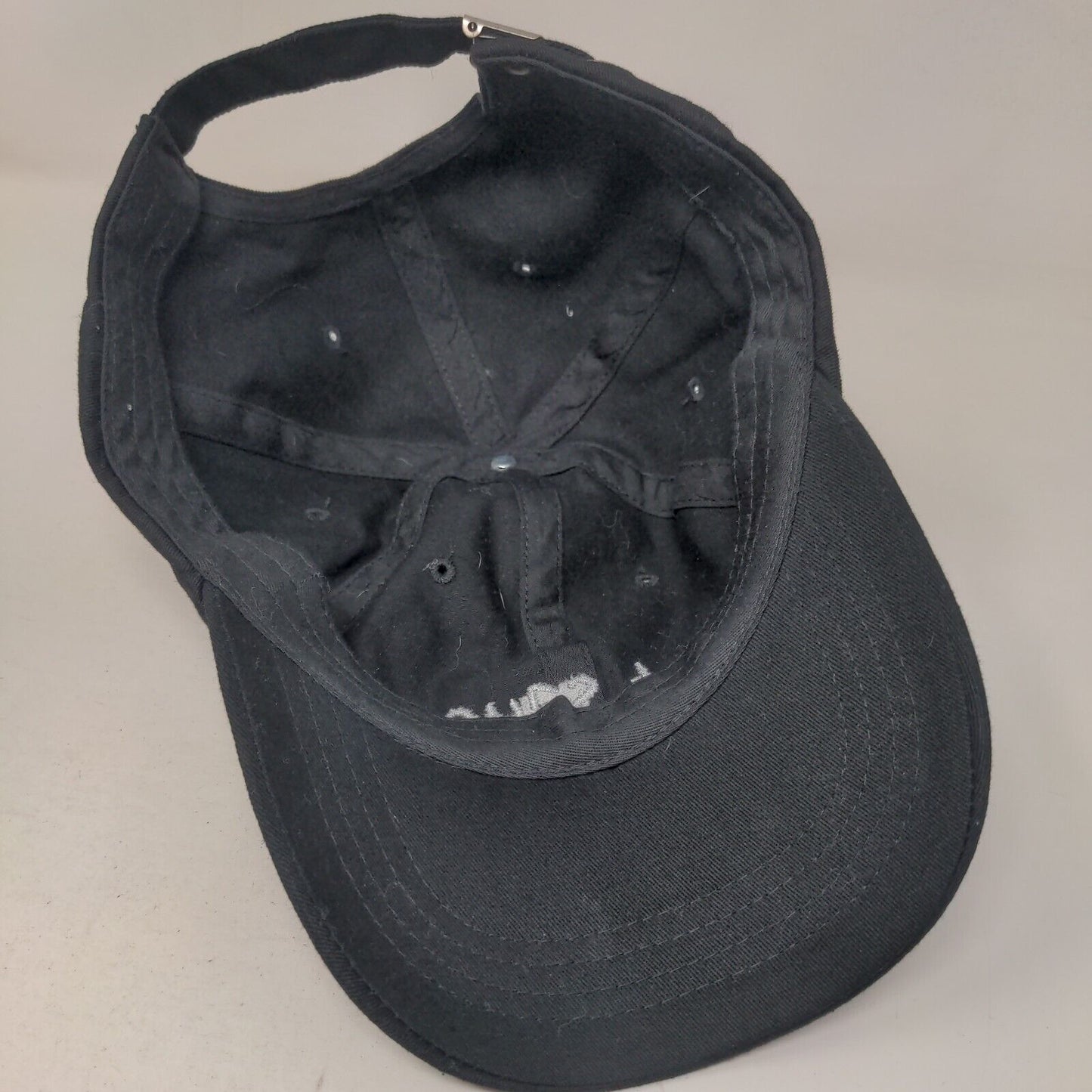 Hot Sauce Slideback Hat Black One Size Adjustable Embroidered Vented Holes
