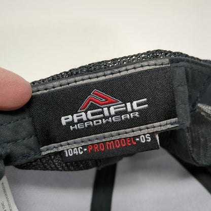 Pacific Headwear Trucker Hat Blue OSFM Hat Merrick Business Logo Mesh Snapback