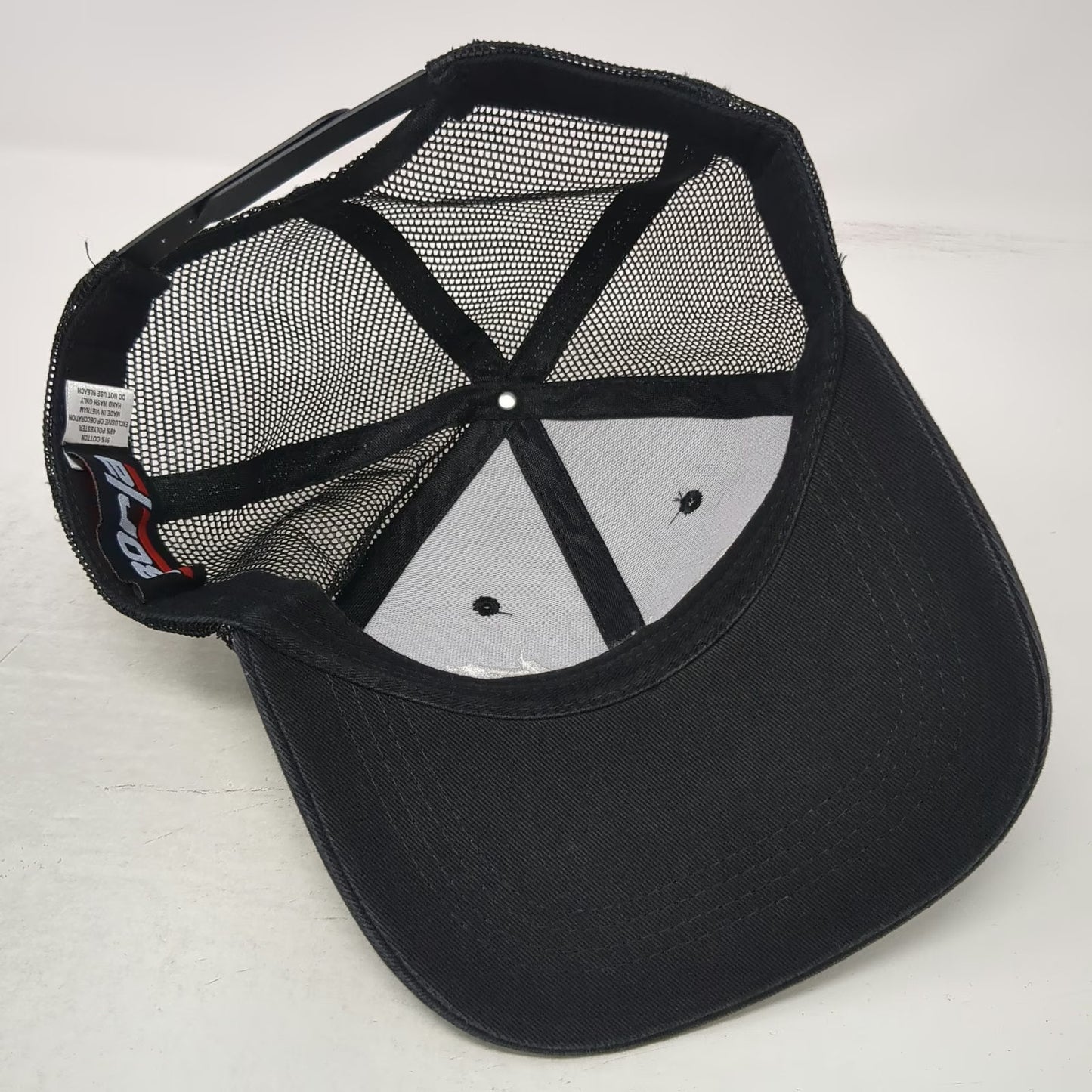 Borla Trucker Hat Black One Size Mesh Back Performance Exhaust Logo Snapback