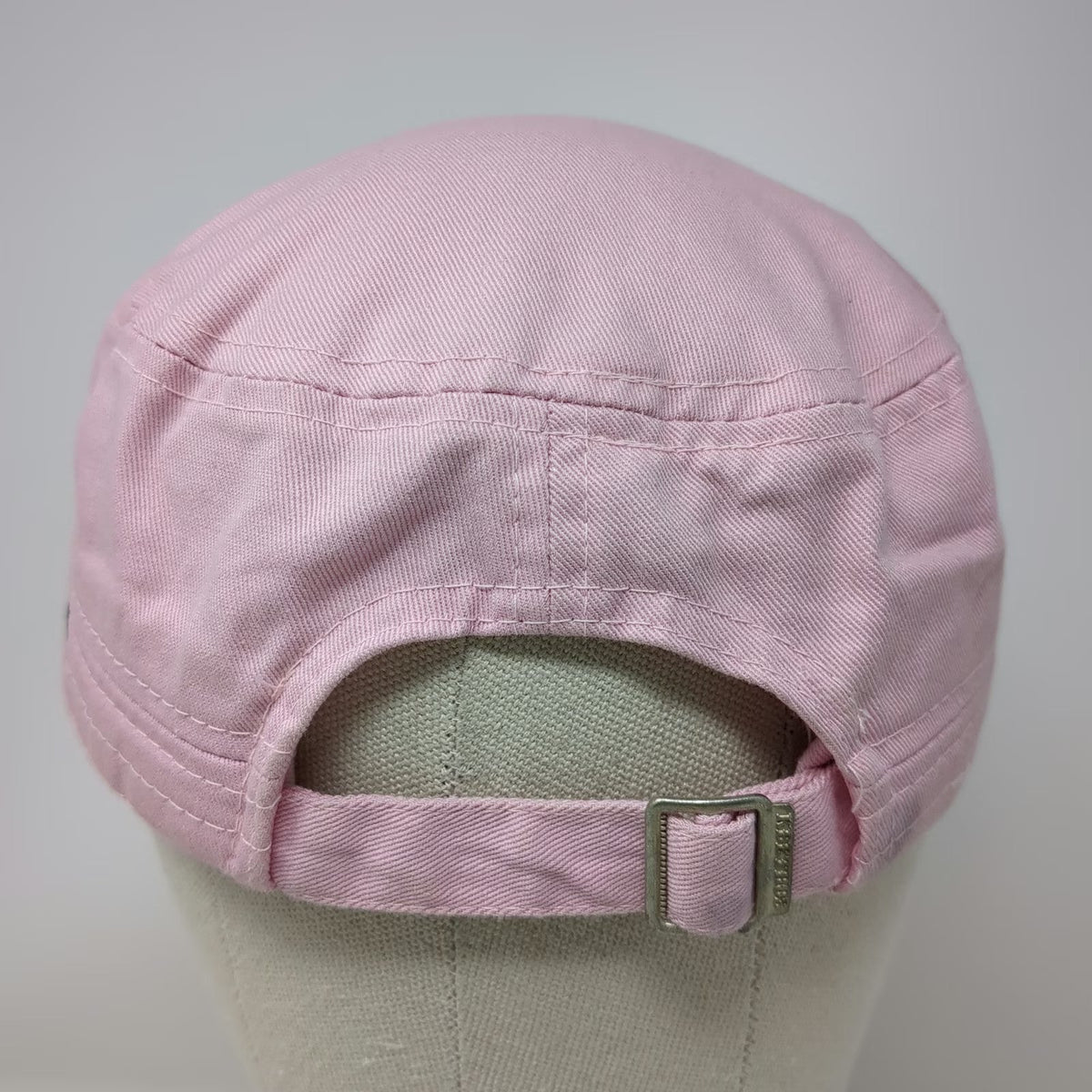 Kbethos Army Cap Pink One Size Beaded Cross Floral Glitter Cotton Adjustable Hat