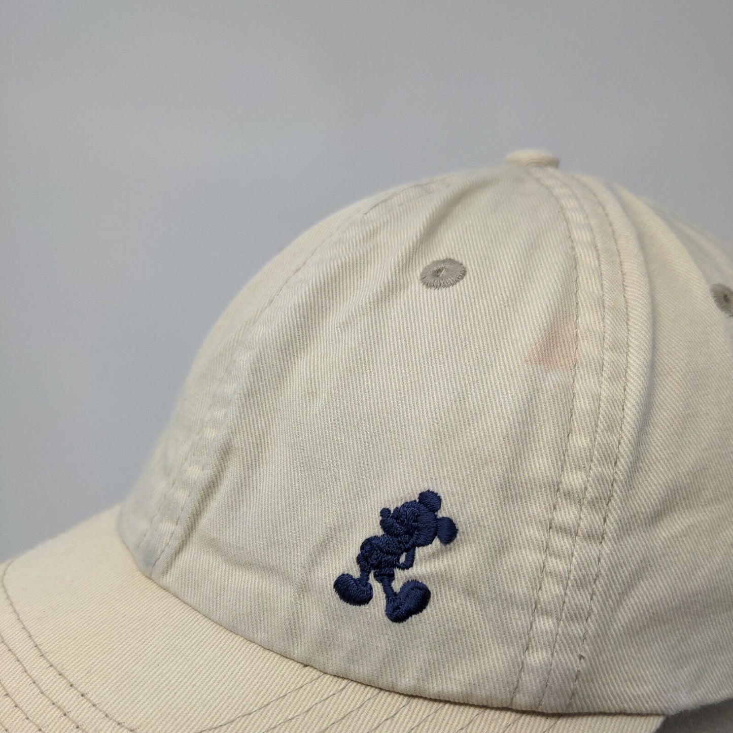 Mickey Mouse Disneyland Slideback Hat Tan Adult Adjustable Embroidered