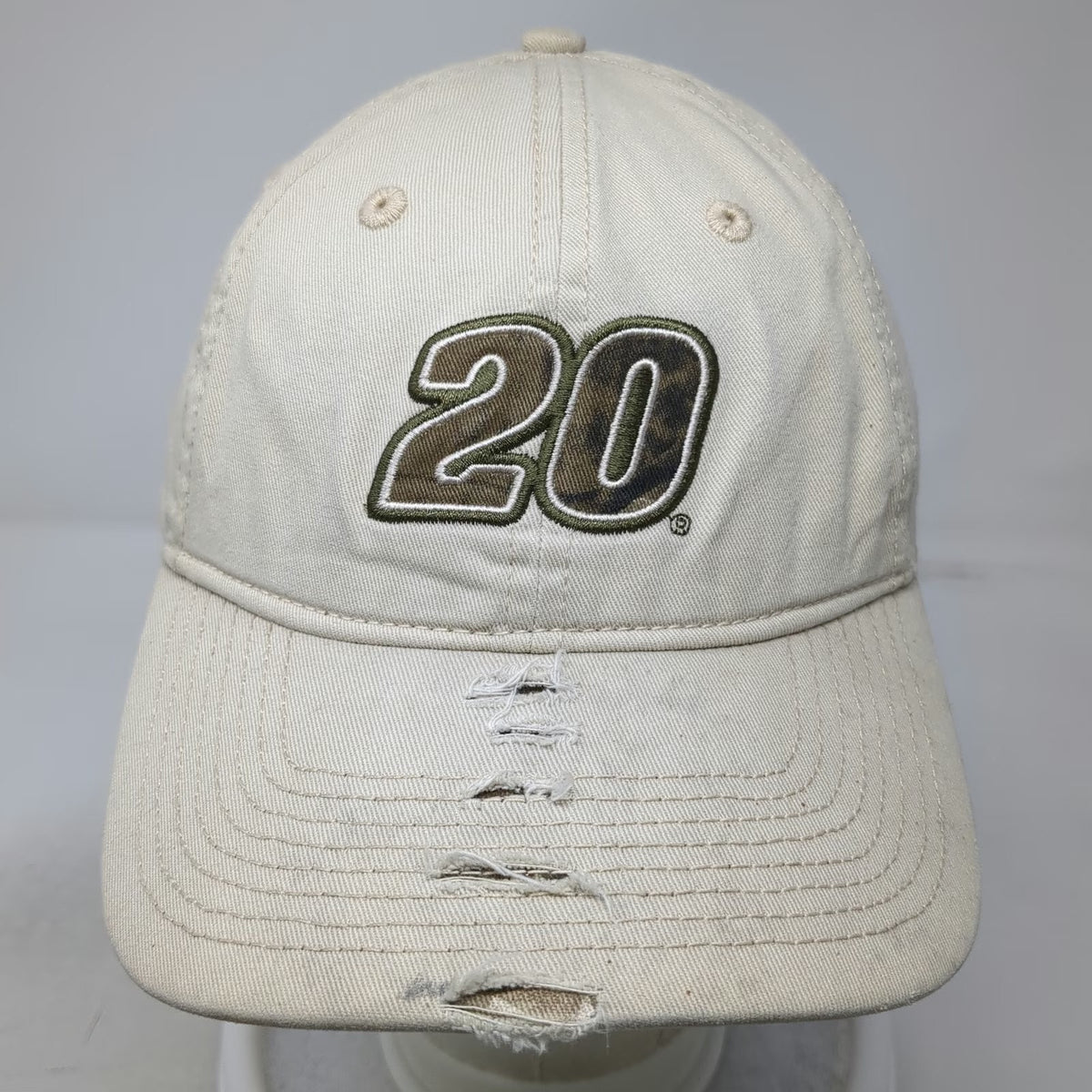 Chase Authentics Baseball Cap Beige OSFM Tony Stewart 20 Home Depot NASCAR Hat