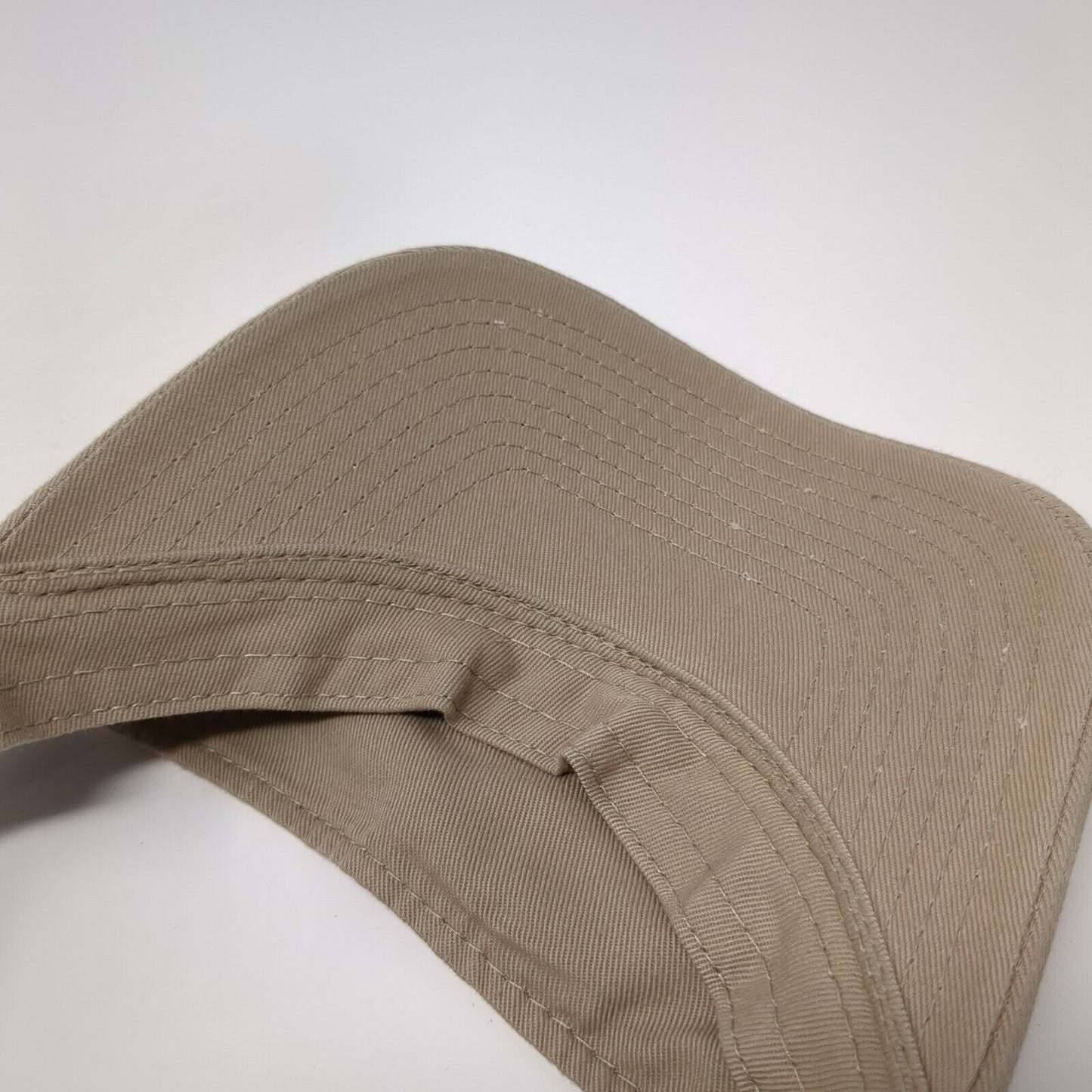 Signatures Slideback Sun Visor Hat Tan One Size Adjustable Lightweight Blank