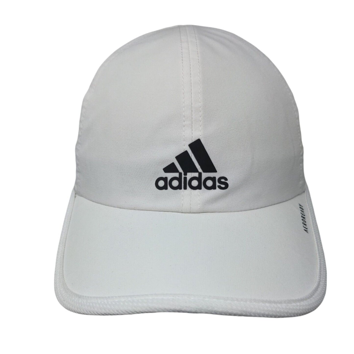 Adidas Aeroready Strapback Hat White One Size 3 Stripes Adjustable