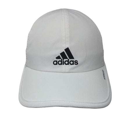 Adidas Aeroready Strapback Hat White One Size 3 Stripes Adjustable