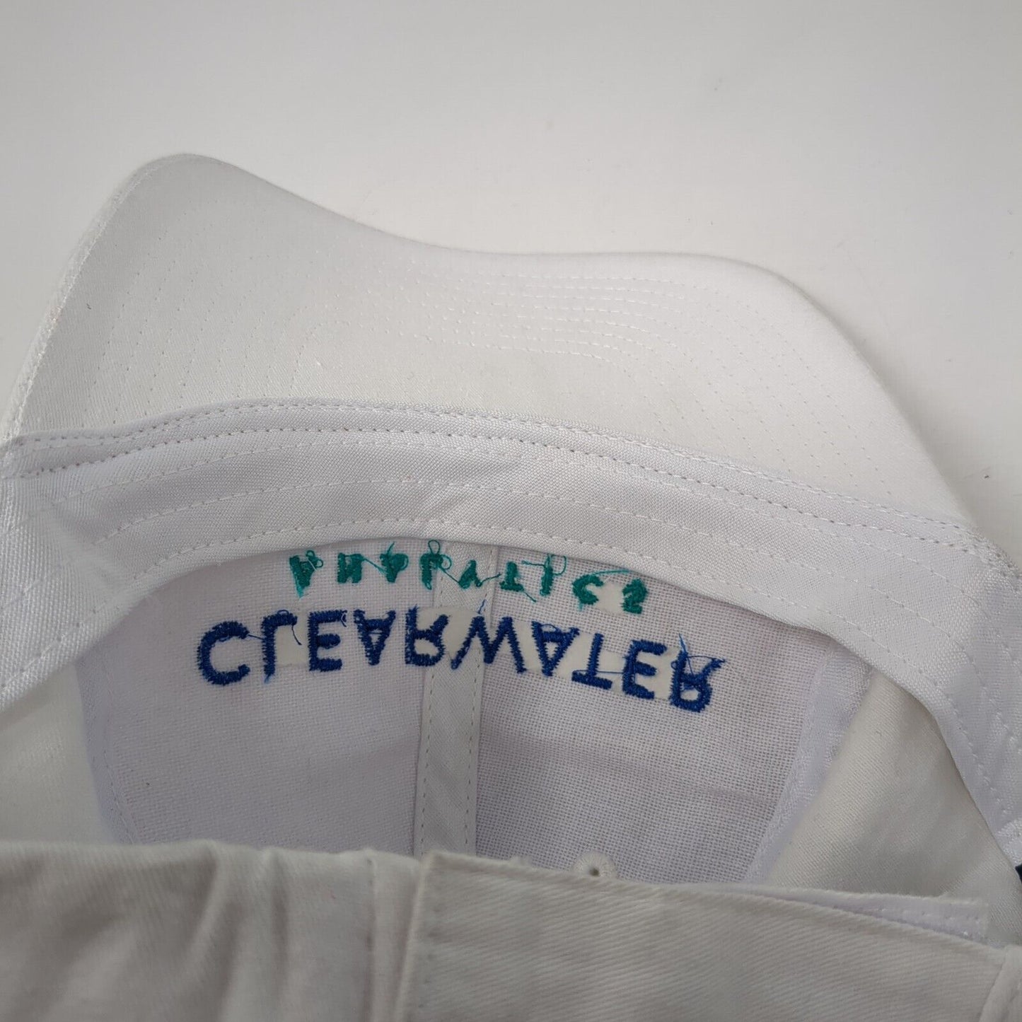 Clearwater Analytics Strapback Hat White One Size Embroidered 6 Panel