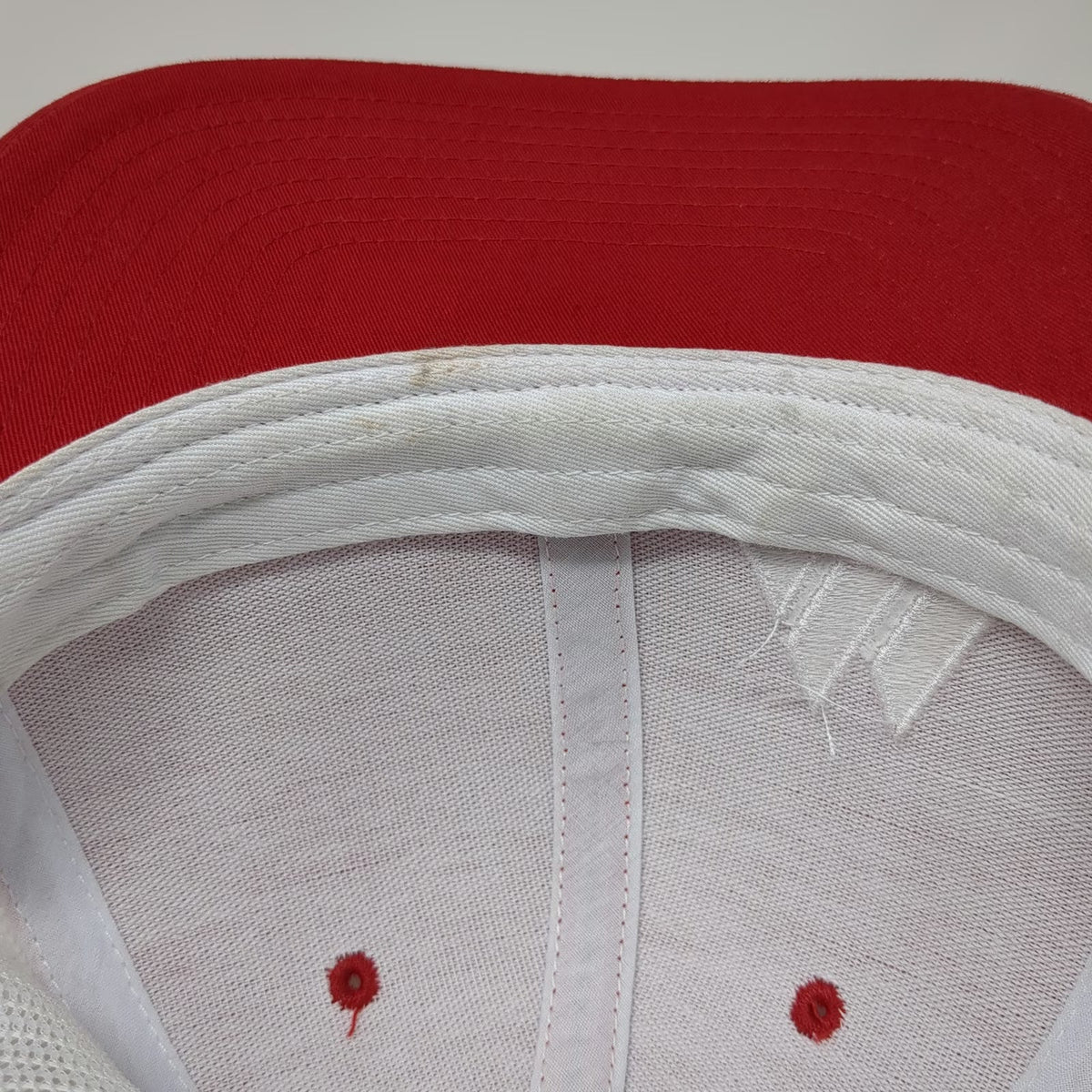 Richardson Trucker Hat Red One Size Merchants Metals Mesh Snapback Fencing Logo