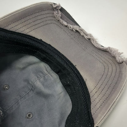 Carhartt Trucker Hat Gray One Size Mesh Back Canvas Patch Snapback Workwear Logo