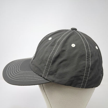 Stüssy Snapback Gray One Size Nylon White Contrast Stitching Logo 6-Panel Hat