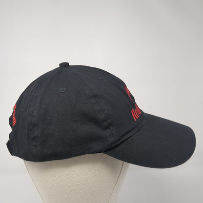 Red Devil Strapback Hat Black One Size Adjustable Embroidered 6 Panel