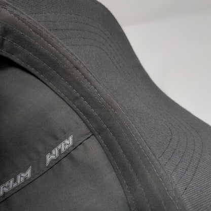 Klim Slideback Hat Gray One Size Adjustable Embroidered Vented Holes Polyester