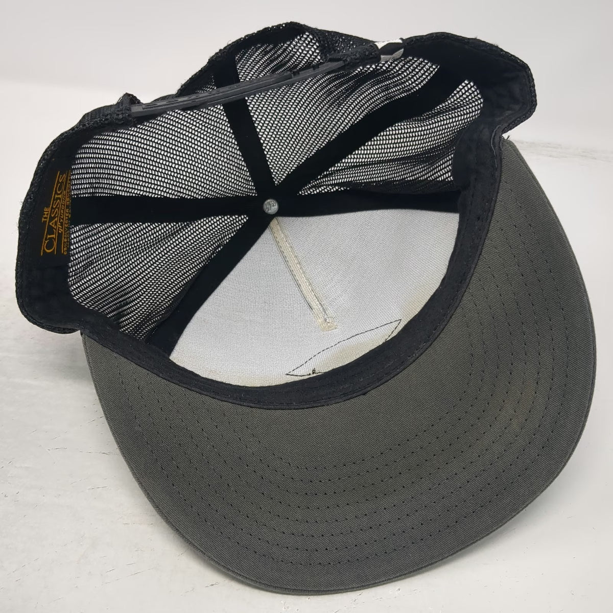 Salty Crew Trucker Hat Gray One Size Mesh Back Snapback Sink Swim Hook Logo