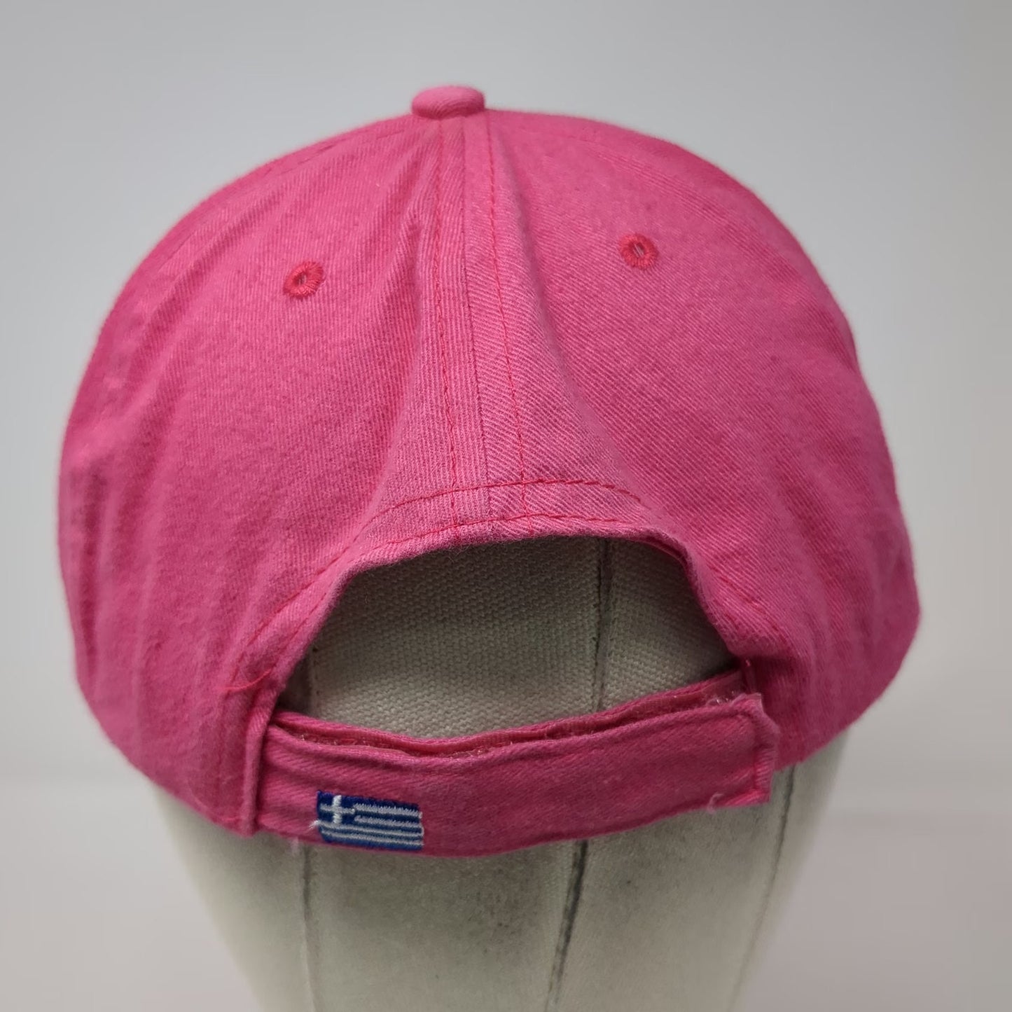 Baseball Cap Pink One Size Athens Greece Flag Embroidered Souvenir Strapback Hat