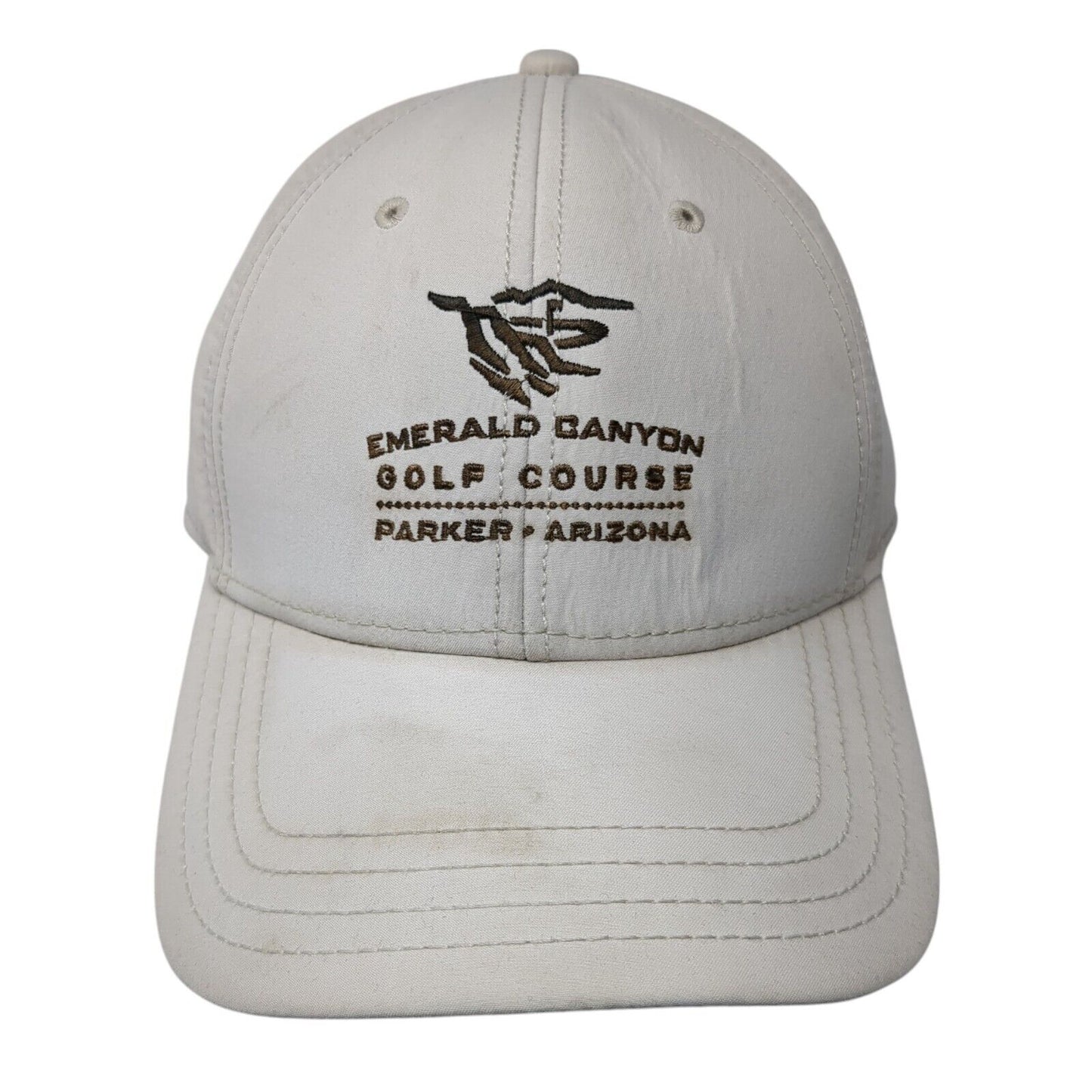 Emerald Canyon Golf Course Slideback Hat Tan One Size Adjustable Dpc