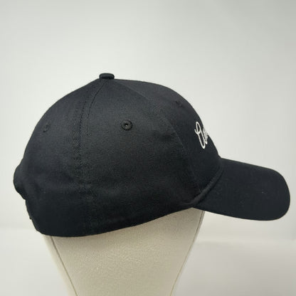 Anni Lyn Sportswear Snapback Hat Black One Size Rose Embroidery Polyester Cotton