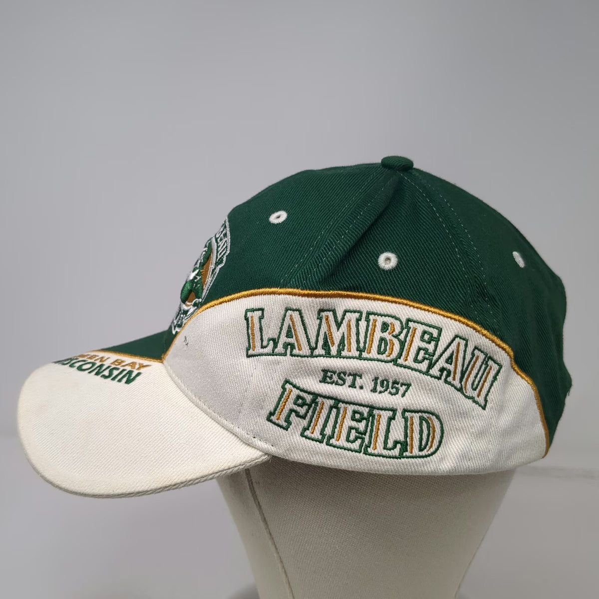 Packers NFL Twins Enterprise Lambeau Field Green One Size Cap Hat Frozen Tundra