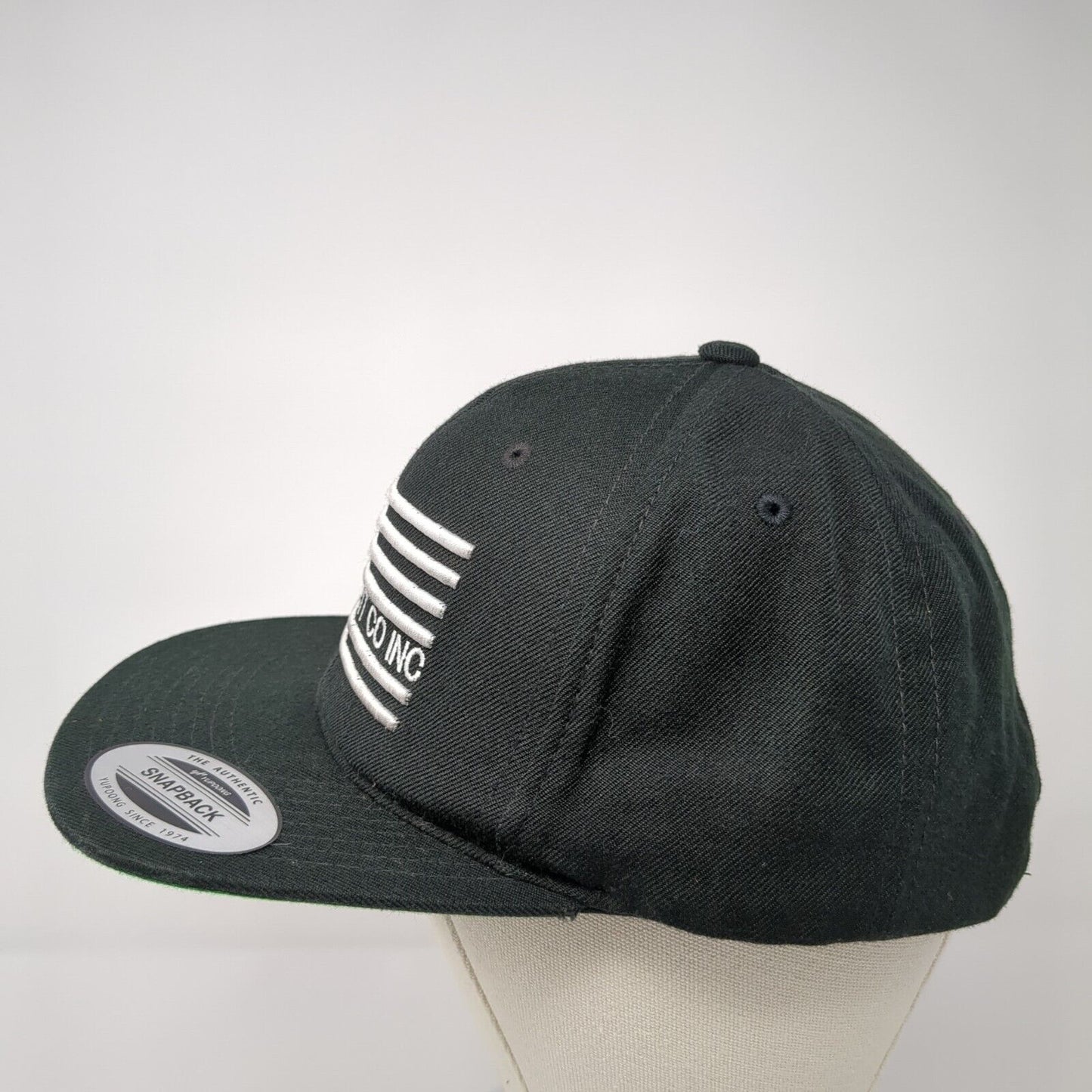 Delta Point Co Inc Snapback Hat Black OS Adjustable Patriotic Mesh Sport-Tek