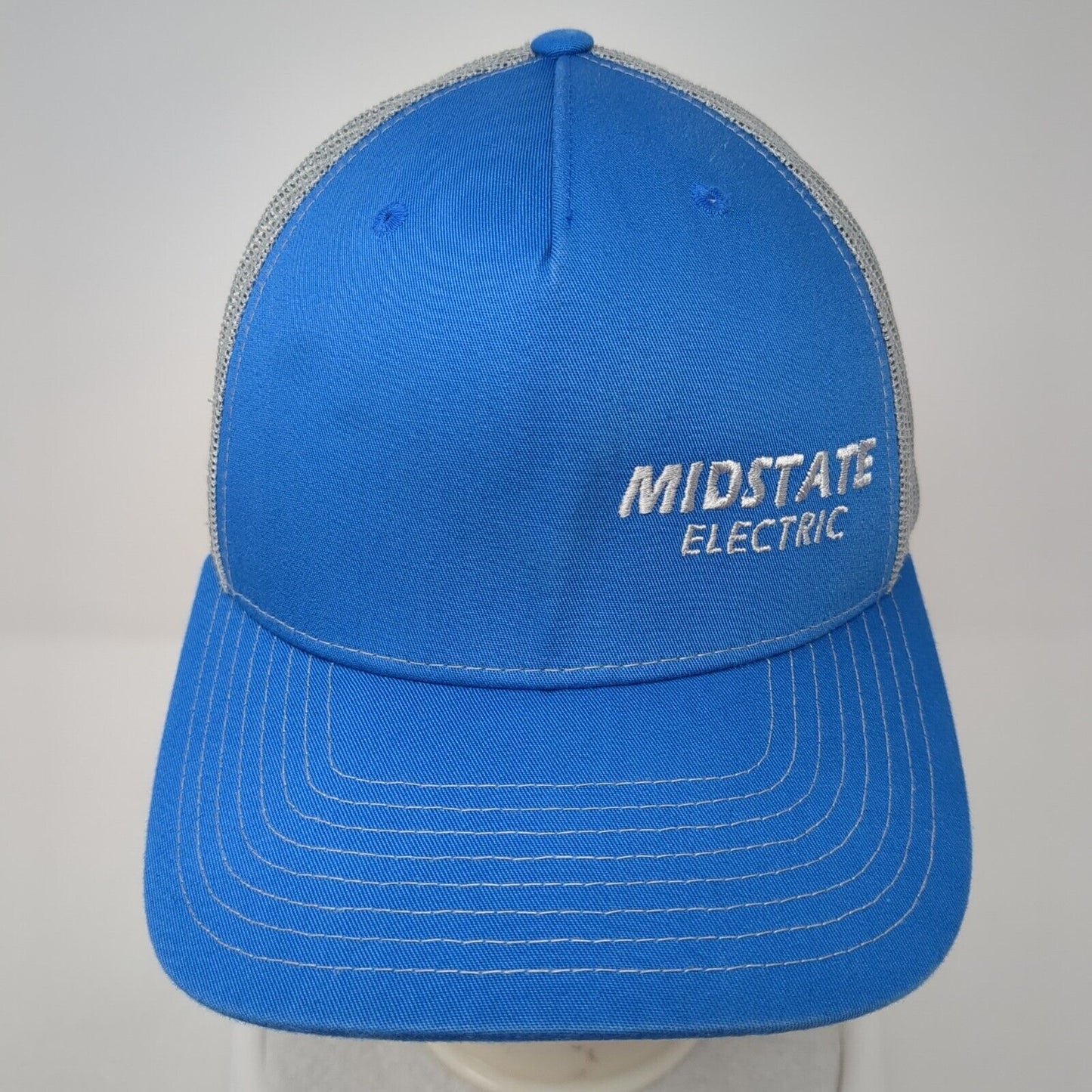 Midstate Electric Snapback Trucker Hat Blue OS Adjustable Mesh Back Richardson