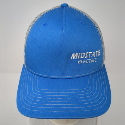 Midstate Electric Snapback Trucker Hat Blue OS Adjustable Mesh Back Richardson