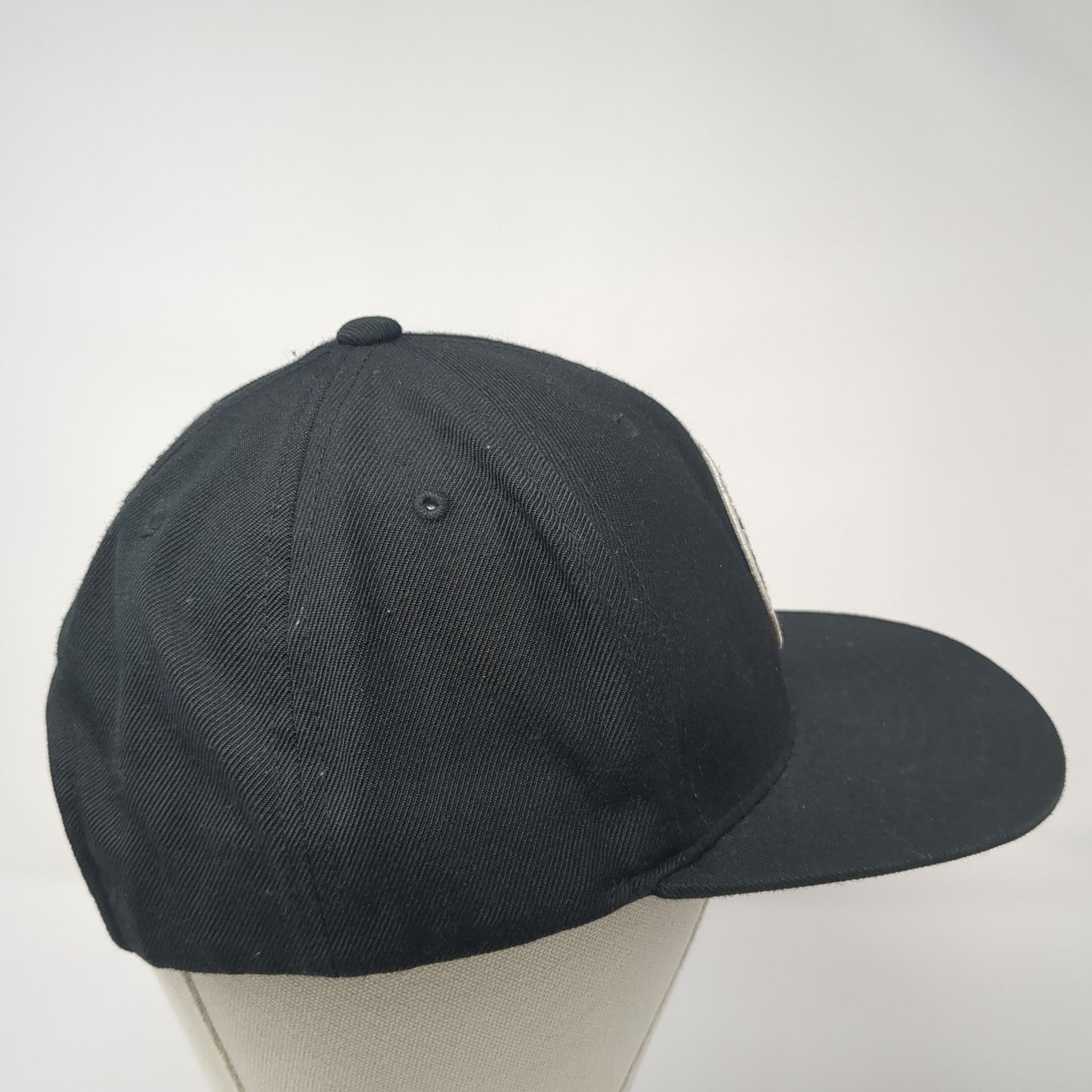 Brixton Supply Tademark Snapback Hat Black One Size Adjustable Embroidered