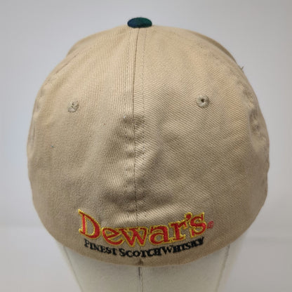 Flexfit Dewars Scotch Whisky Highlander Tartan Beige Blue Green M Fitted Hat