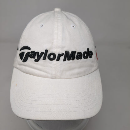 TaylorMade R7 Slideback Hat White One Size Adjustable Embroidered
