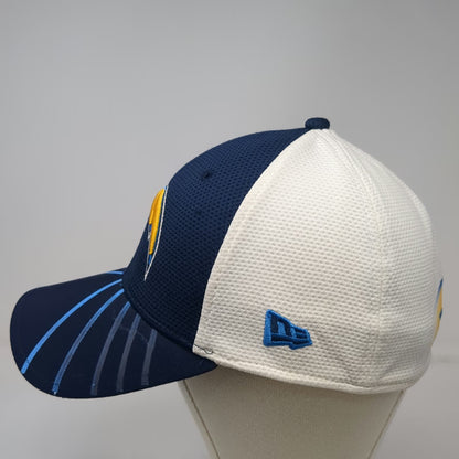 New Era Los Angeles Chargers NFL Hat Blue L 39THIRTY Stretch Fit Mesh Brim Cap
