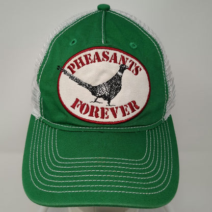 Points North Pheasants Forever Trucker Hat Green One Size Snapback Patch