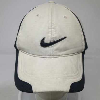 Nike Baseball Cap Beige One Size Strapback Hat Nike Golf Swoosh Logo Contrast