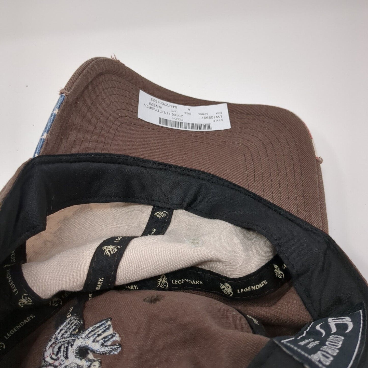 Freedom To Hunt Legendary Strapback Hat Brown OSFM Outdoor Cap 6 Panel