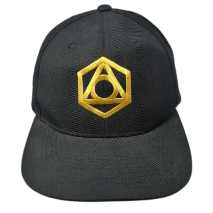 Yupoong Snapback Hat Black One Size Gold Adam Lambert VIP Concert Tour Merch