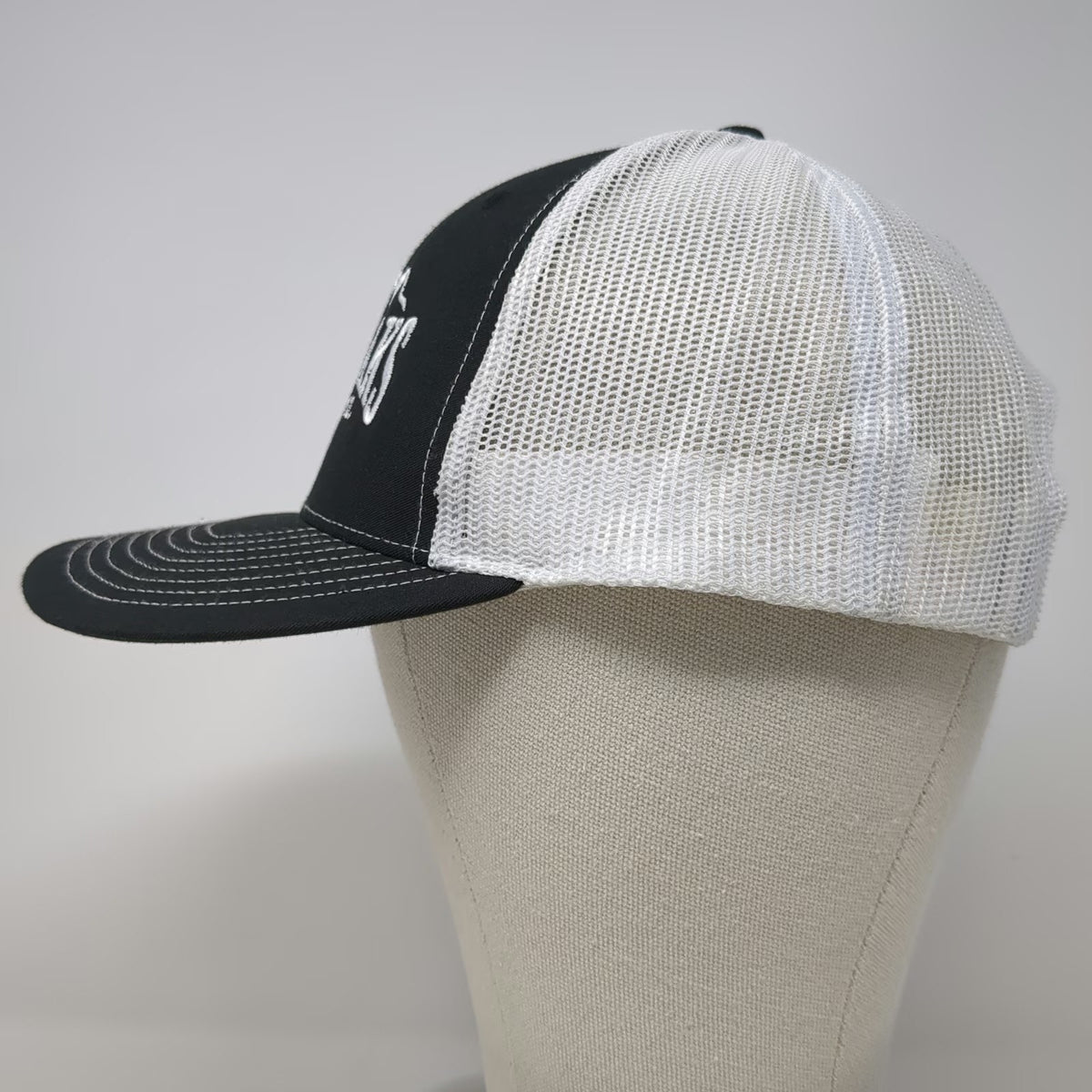 Richardson Trucker Hat Black White One Size Mesh Back Four Peaks Brewing Co